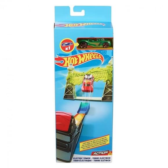 Автотрек Hot Wheels Шальные тренировки Электрическая башня (FWM85-FWM86)
